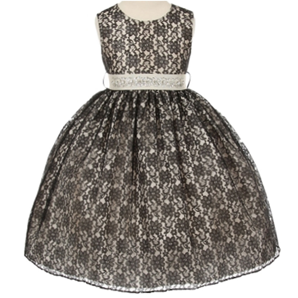 CLASSIC TWO TONE FULL LACE DRESS