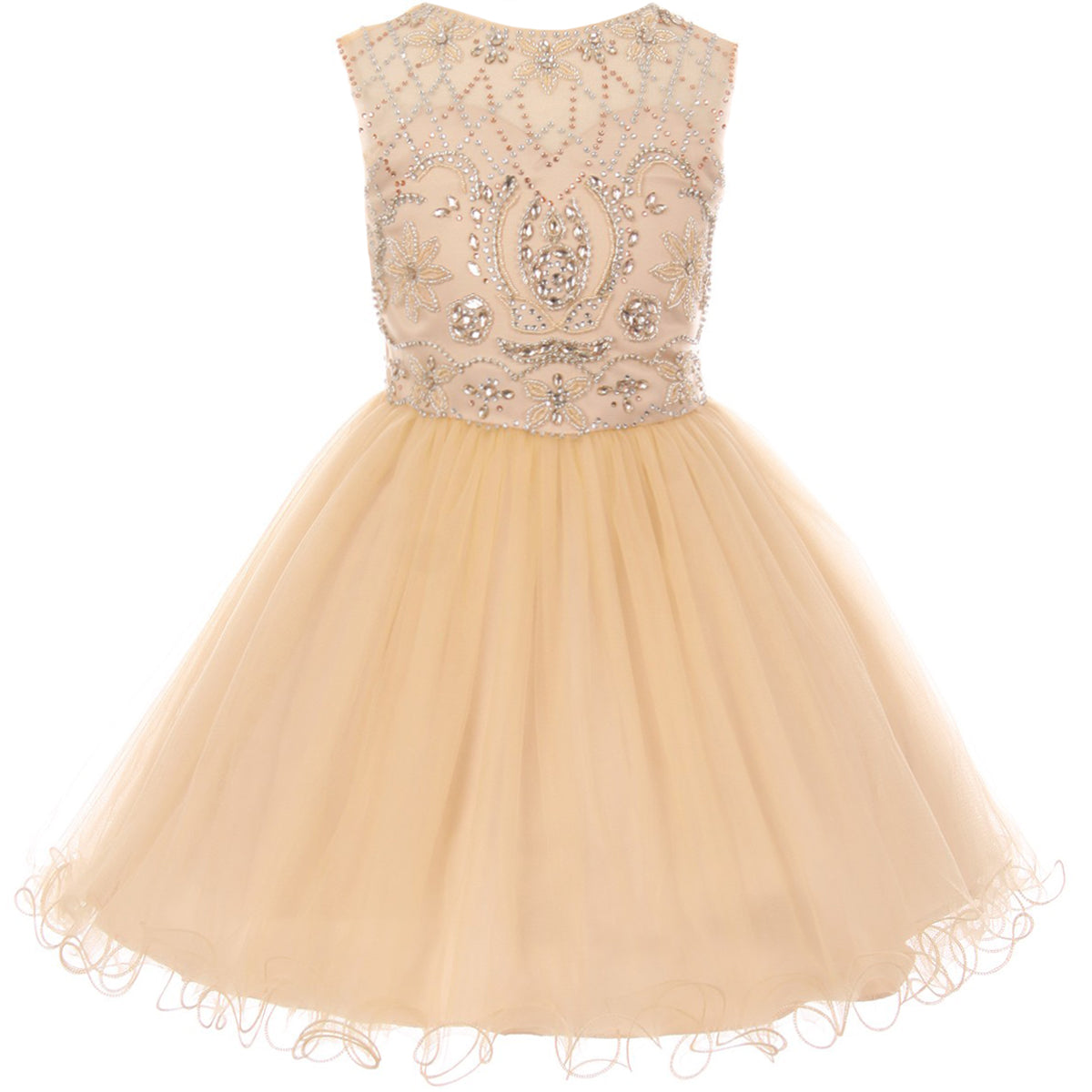 SEQUINS BEADED BODICE WITH CORSET BACK STYLE