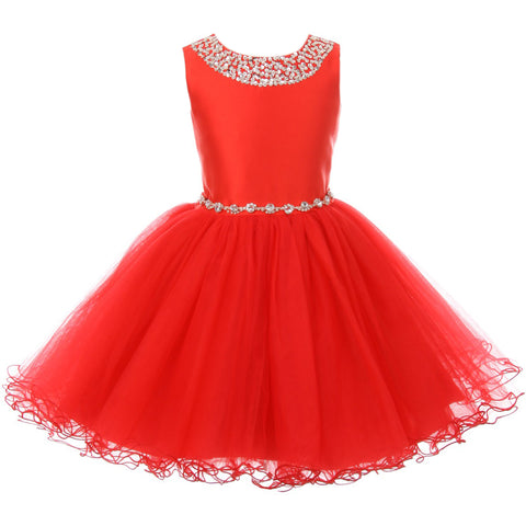 SEQUINS BEADED BODICE WITH CORSET BACK STYLE