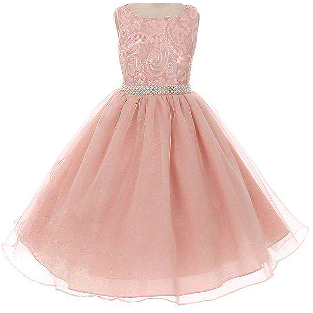 SEQUINED BODICE ORGANZA SKIRT