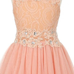 SLEEVELESS LACE BODICE WIRED TULLE SKIRT WITH RHINESTONES ON THE NECKLINE AND WAISTLINE